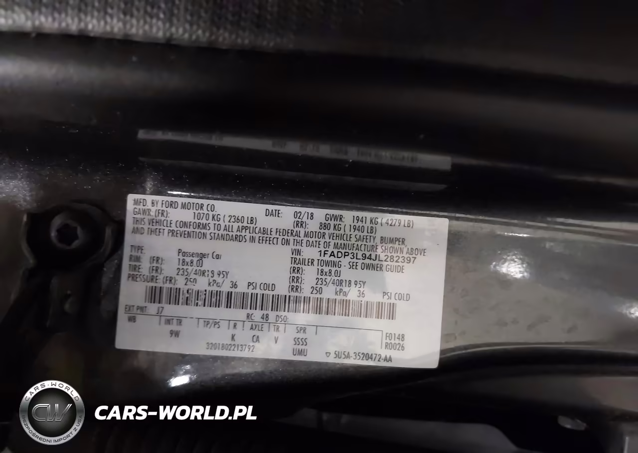2018 Ford Focus St VIN:1FADP3L94JL282397 - 9