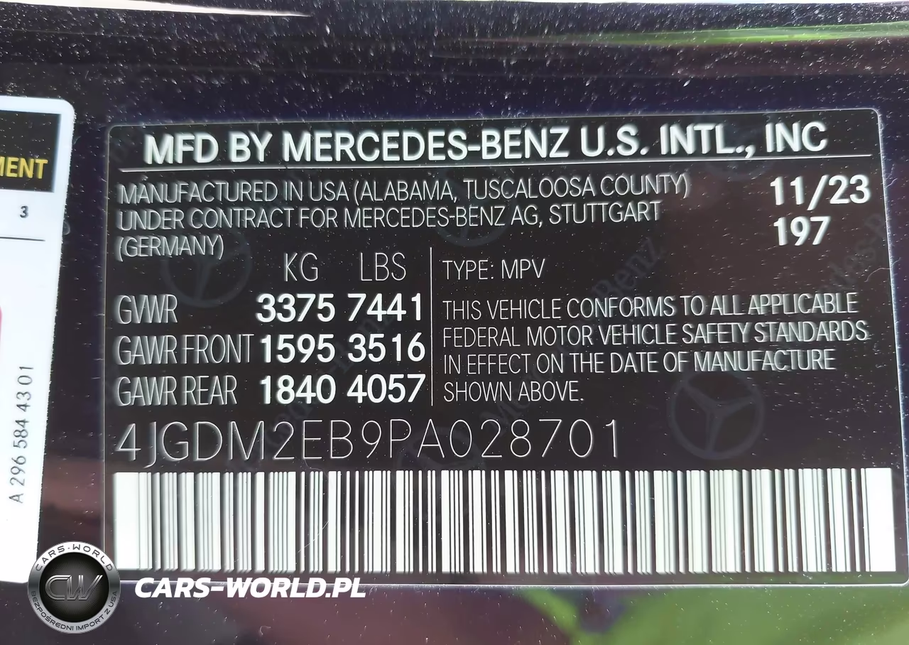 2023 Mercedes-Benz Eqs 450 Suv 4Matic VIN:4JGDM2EB9PA028701 - 8