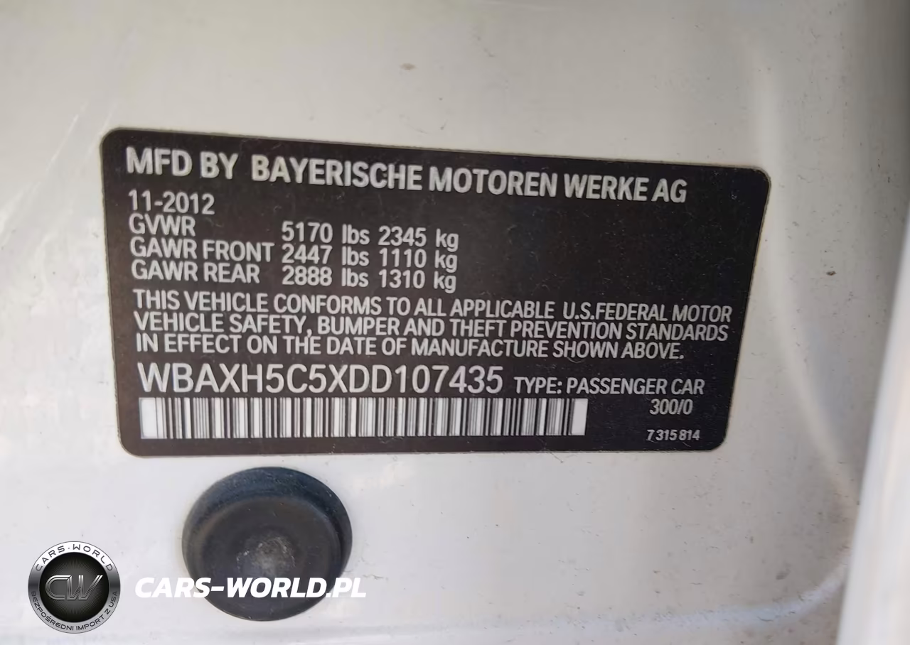 2013 BMW 528I xDrive VIN:WBAXH5C5XDD107435 - 9
