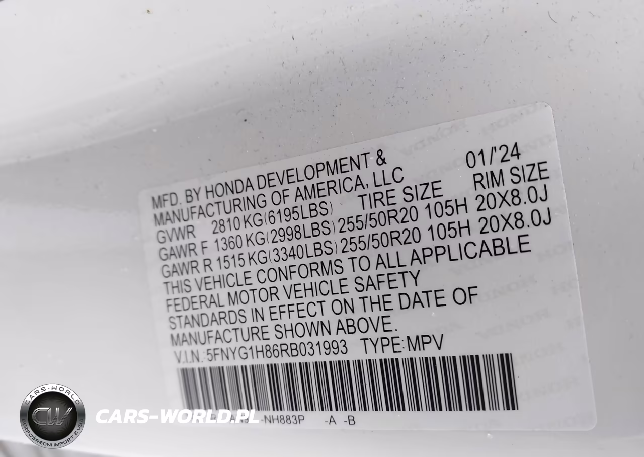 2024 Honda Pilot Elite VIN:5FNYG1H86RB031993 - 9