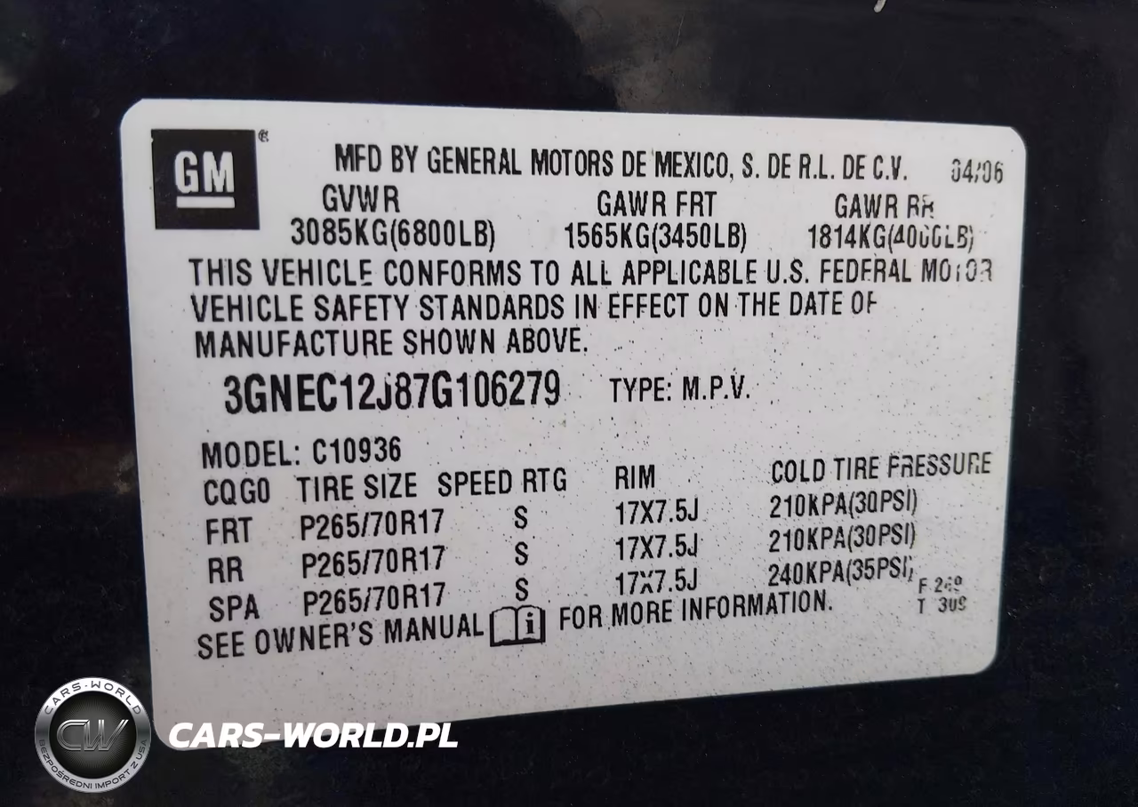2007 Chevrolet Avalanche 1500 Lt VIN:3GNEC12J87G106279 - 9