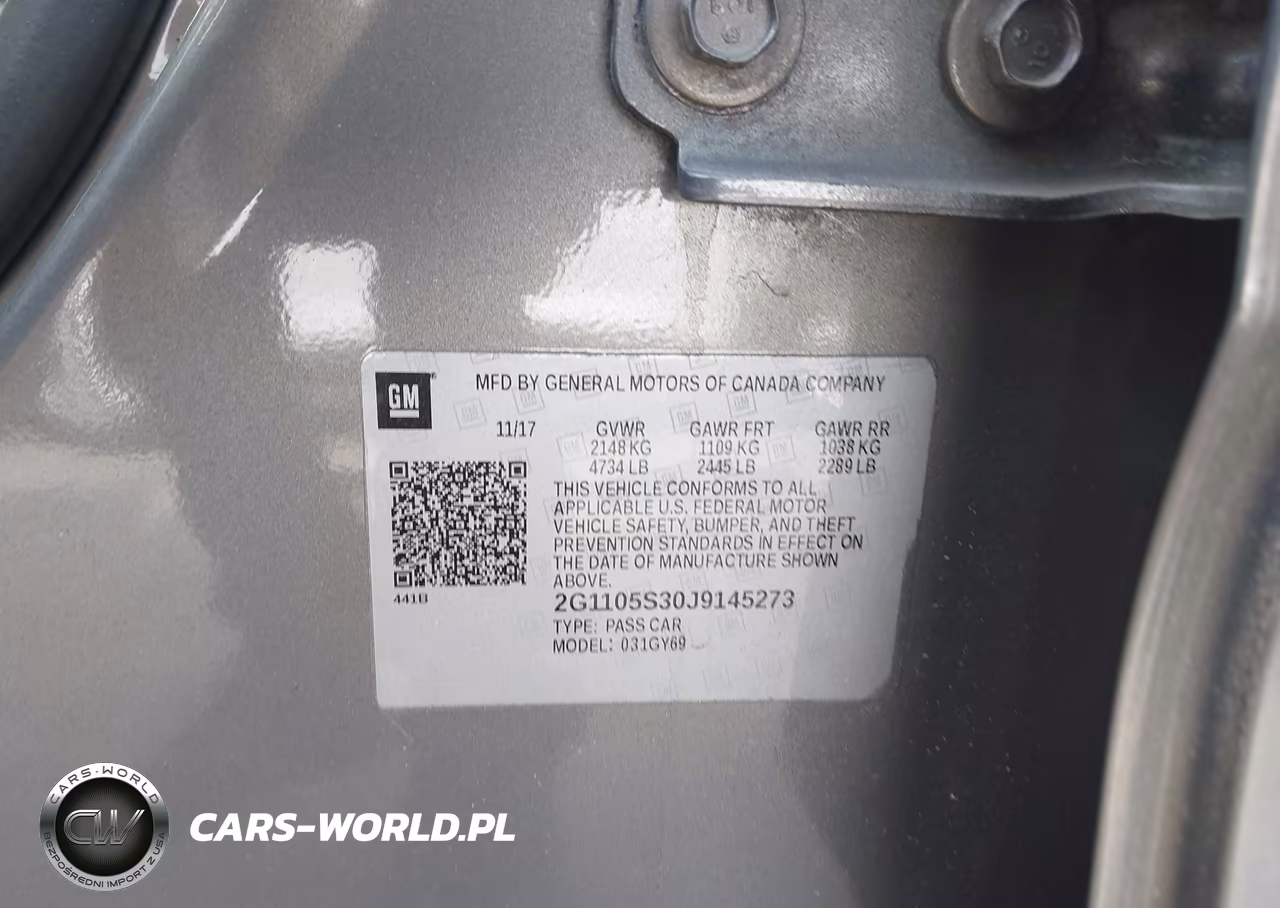 2018 Chevrolet Impala 1Lt VIN:2G1105S30J9145273 - 9