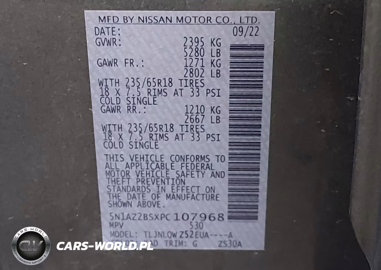 2023 Nissan Murano Sv Intelligent Awd VIN:5N1AZ2BSXPC107968 - 9