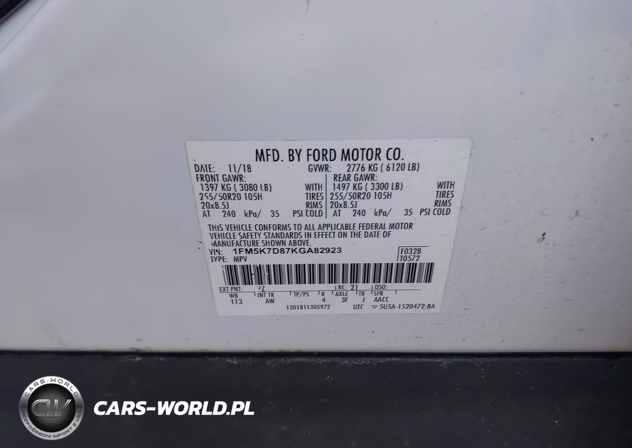 2019 Ford Explorer Xlt VIN:1FM5K7D87KGA82923 - 9