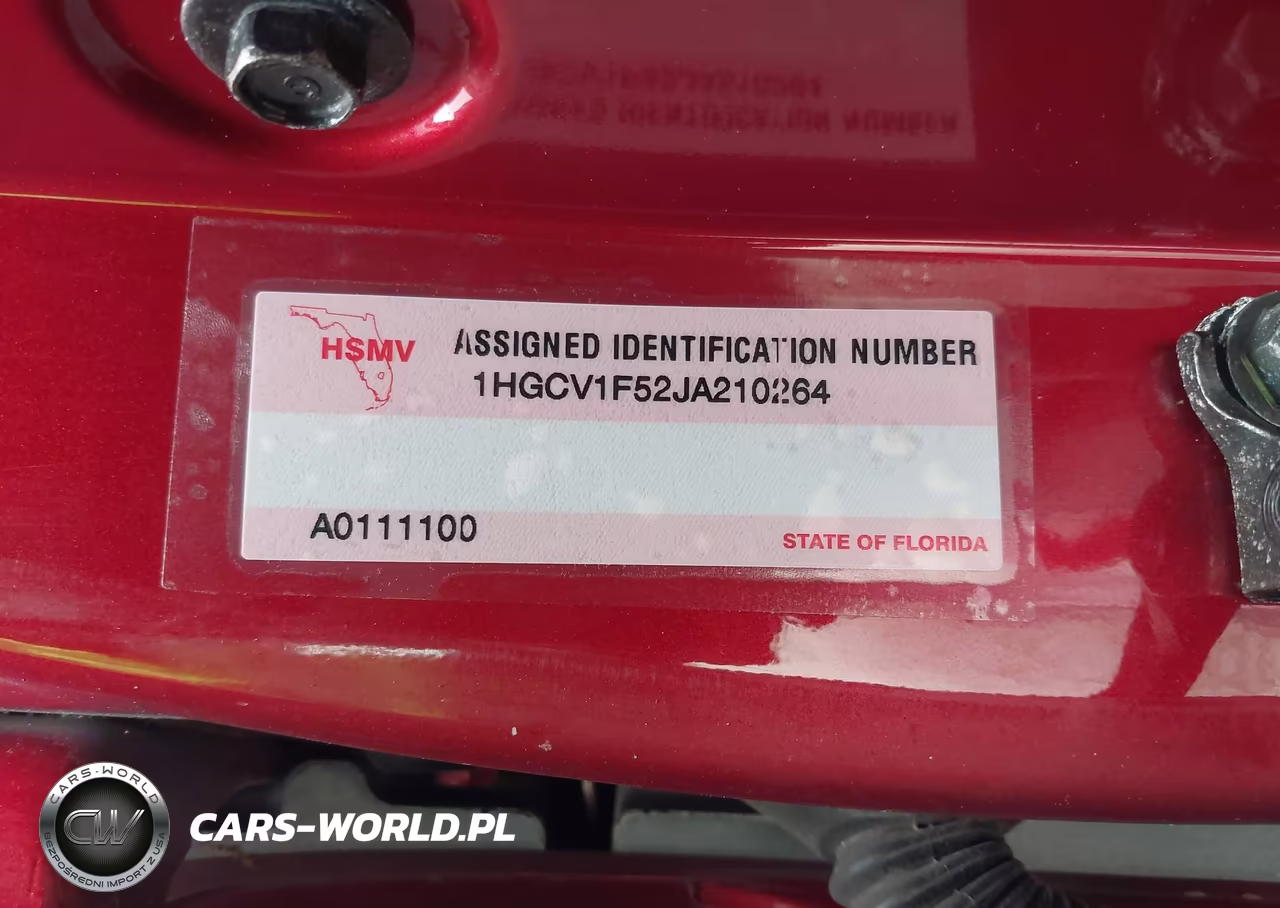 2018 Honda Accord Ex-L VIN:1HGCV1F52JA210264 - 9