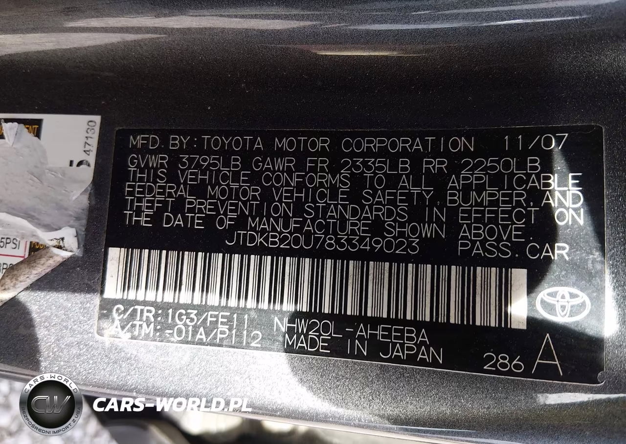 2008 Toyota Prius VIN:JTDKB20U783349023 - 9