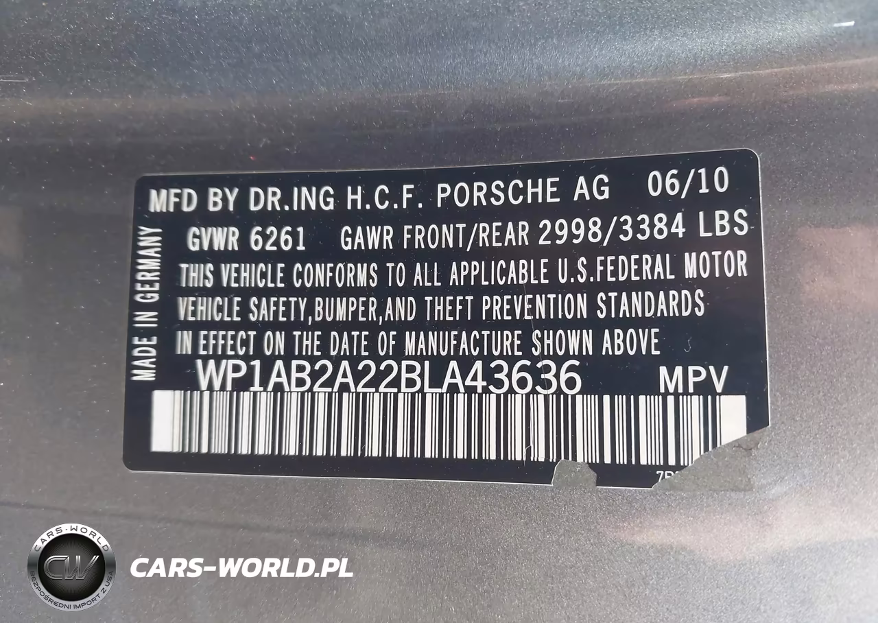 2011 Porsche Cayenne S VIN:WP1AB2A22BLA43636 - 9