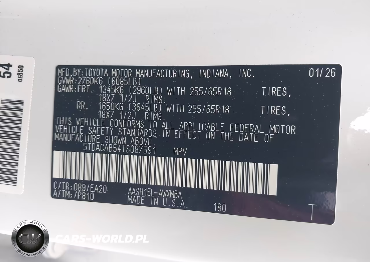2026 Toyota Grand Highlander Hybrid Xle VIN:5TDACAB54TS087591 - 9