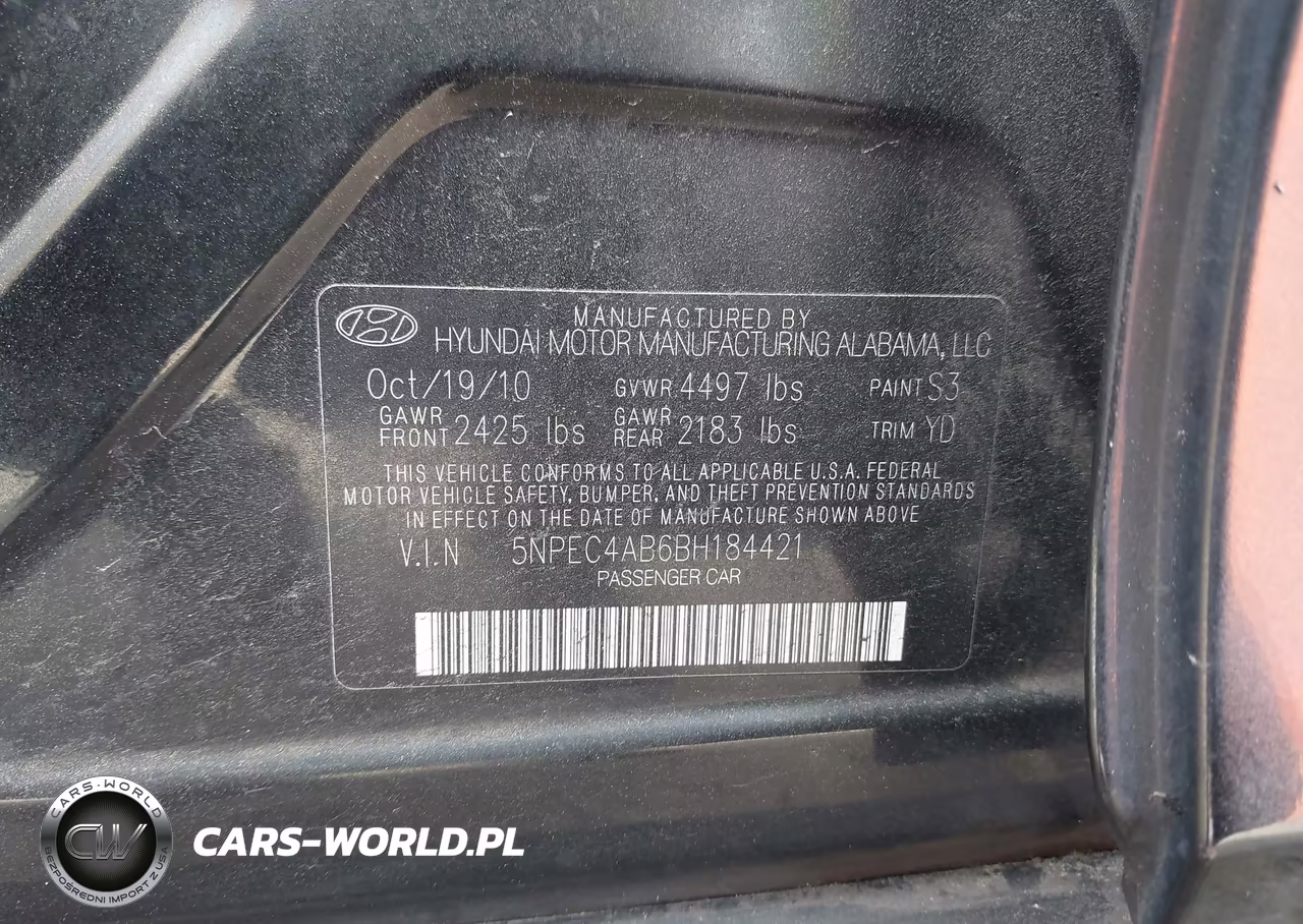 2011 Hyundai Sonata Limited 2.0T VIN:5NPEC4AB6BH184421 - 9