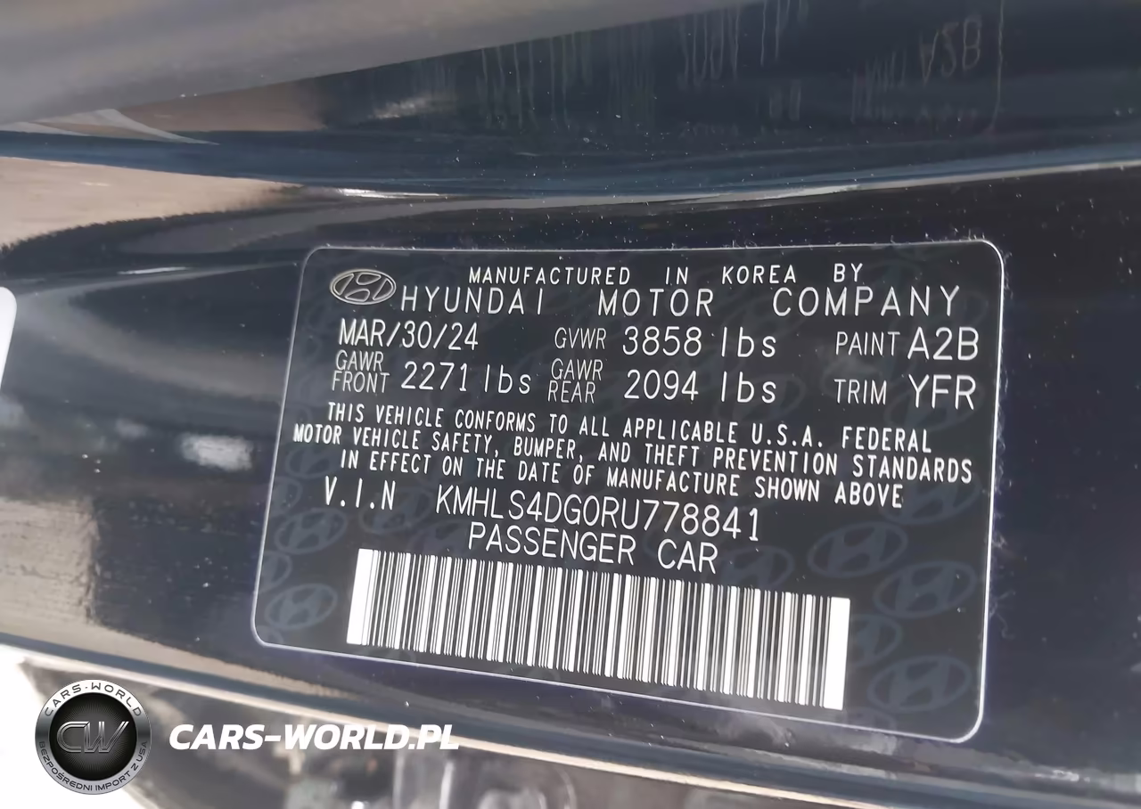 2024 Hyundai Elantra Sel VIN:KMHLS4DG0RU778841 - 9