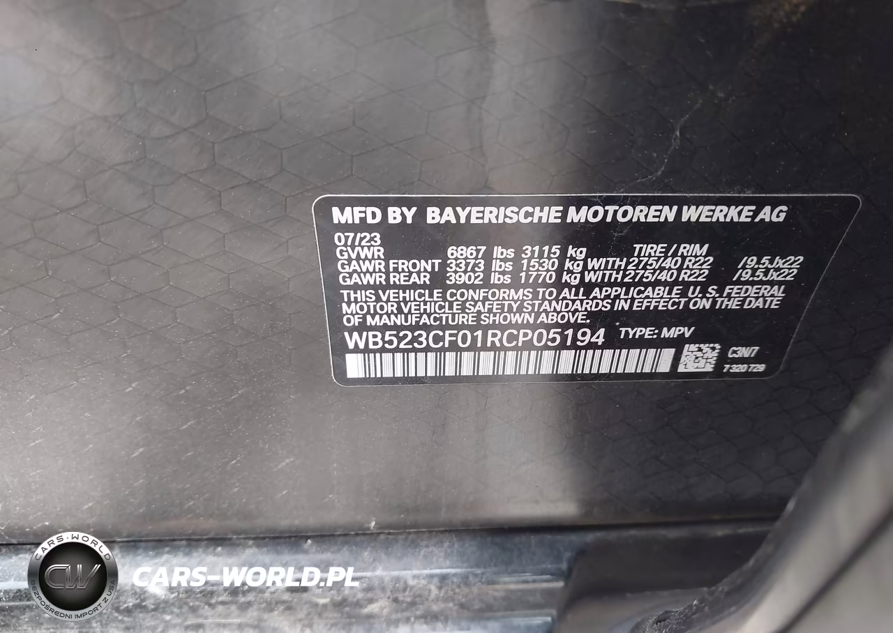 2024 BMW Ix xDrive50 VIN:WB523CF01RCP05194 - 9