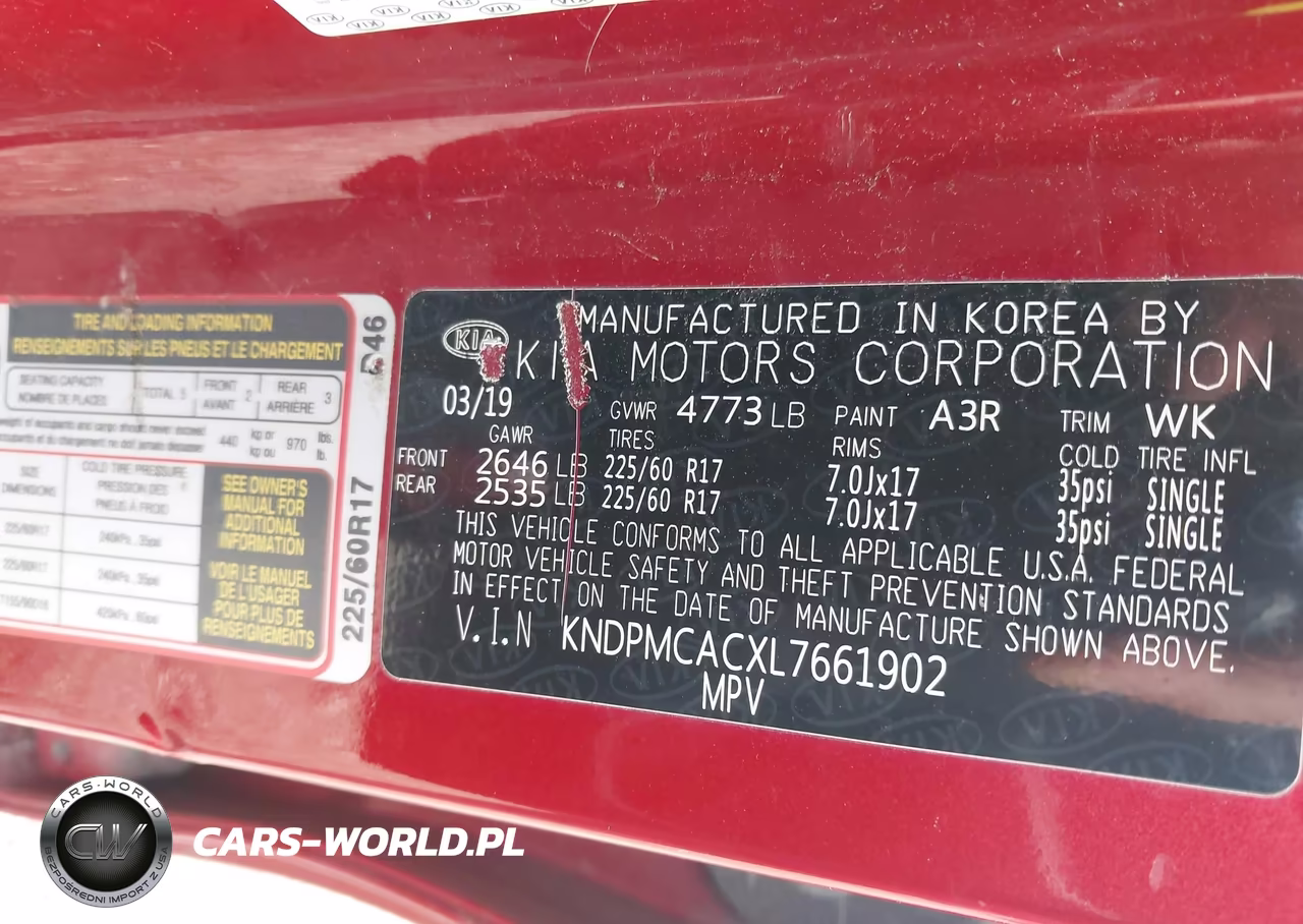 2020 Kia Sportage Lx VIN:KNDPMCACXL7661902 - 9