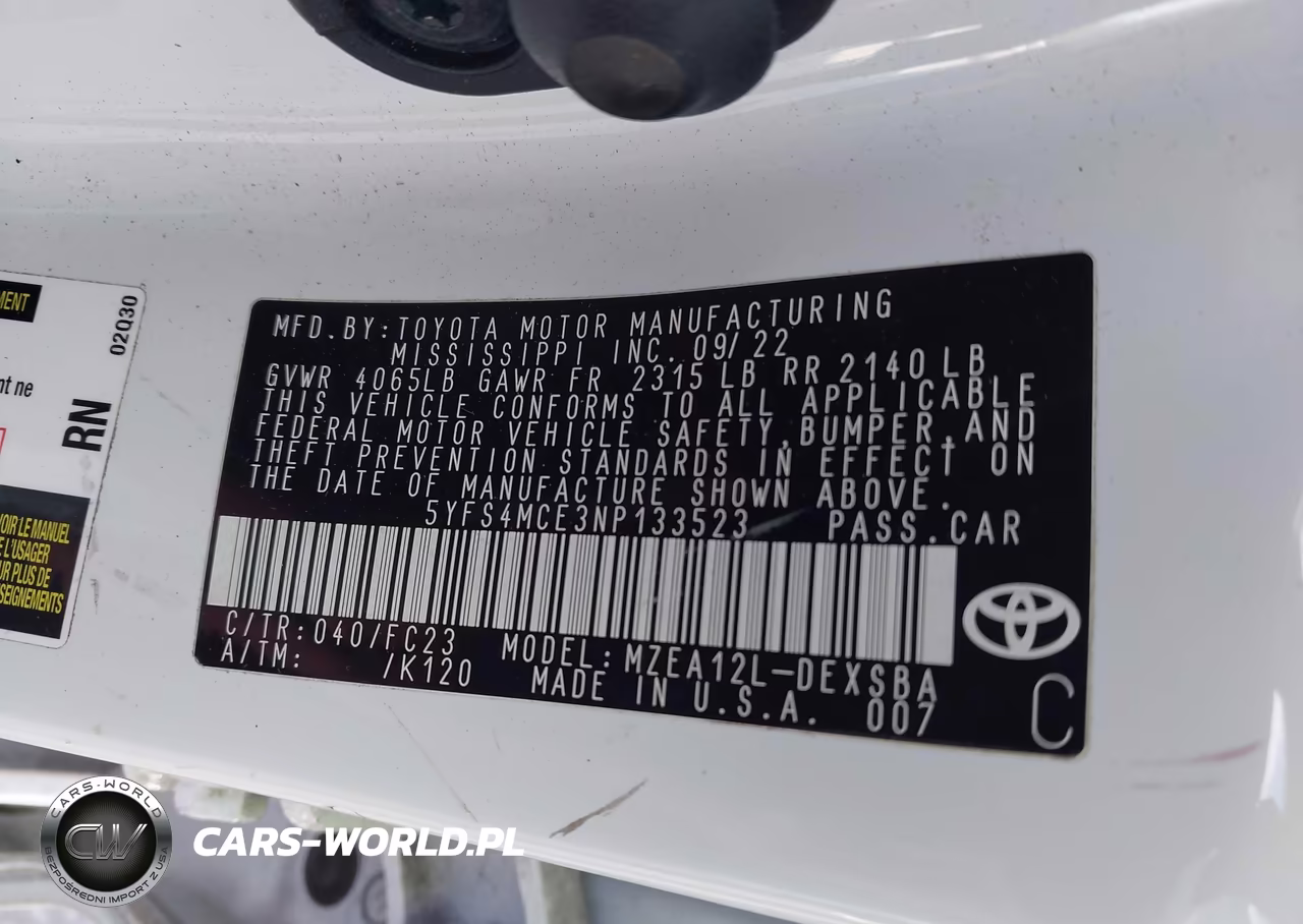 2022 Toyota Corolla Se VIN:5YFS4MCE3NP133523 - 9