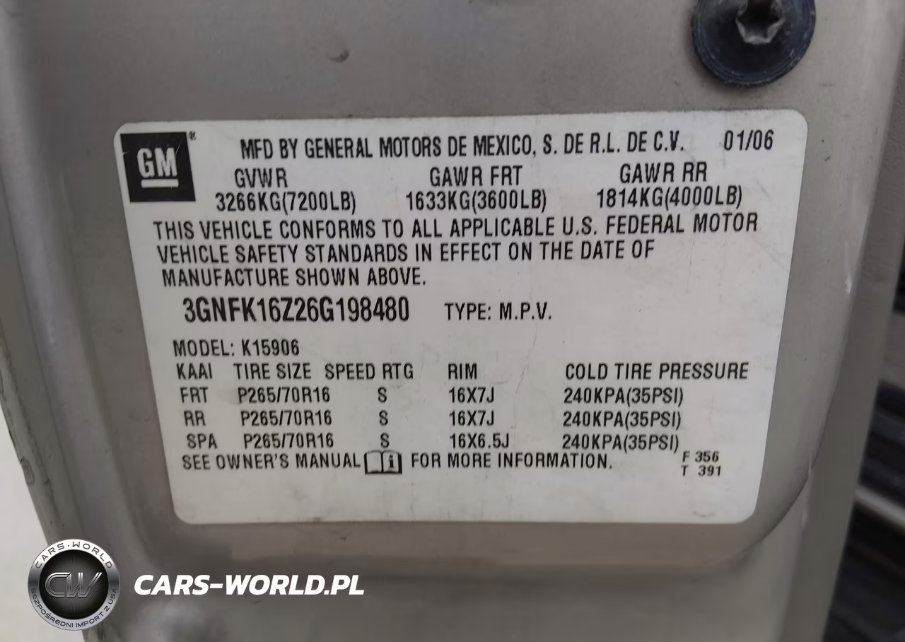 2006 Chevrolet Suburban 1500 Ls VIN:3GNFK16Z26G198480 - 9