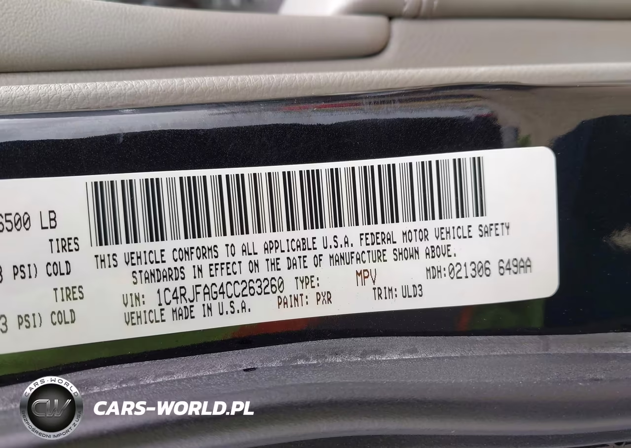 2012 Jeep Grand Cherokee Laredo VIN:1C4RJFAG4CC263260 - 9