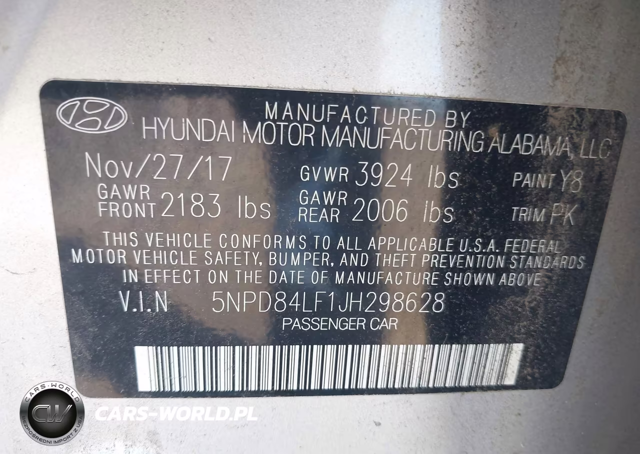 2018 Hyundai Elantra Sel VIN:5NPD84LF1JH298628 - 9