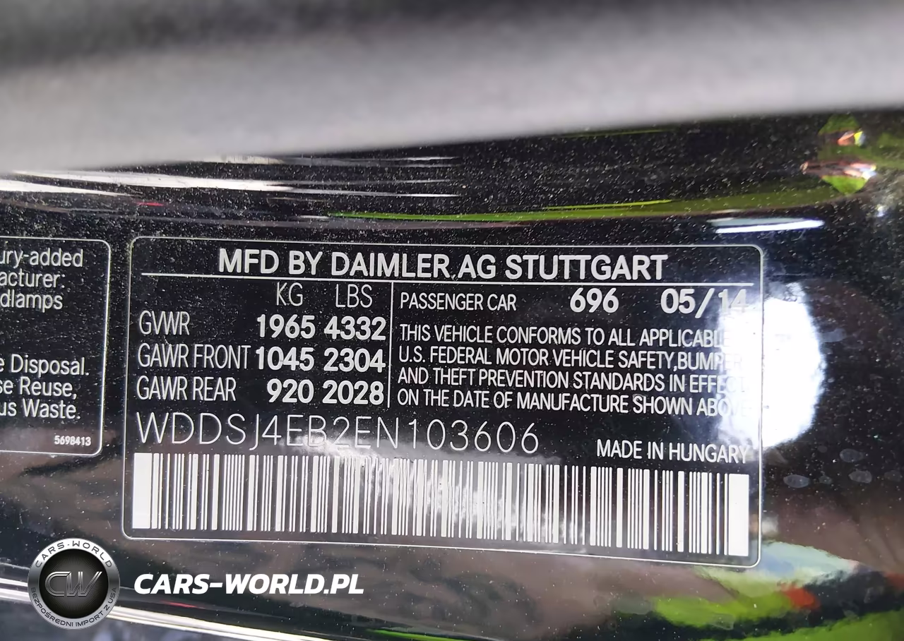 2014 Mercedes-Benz Cla 250 VIN:WDDSJ4EB2EN103606 - 9