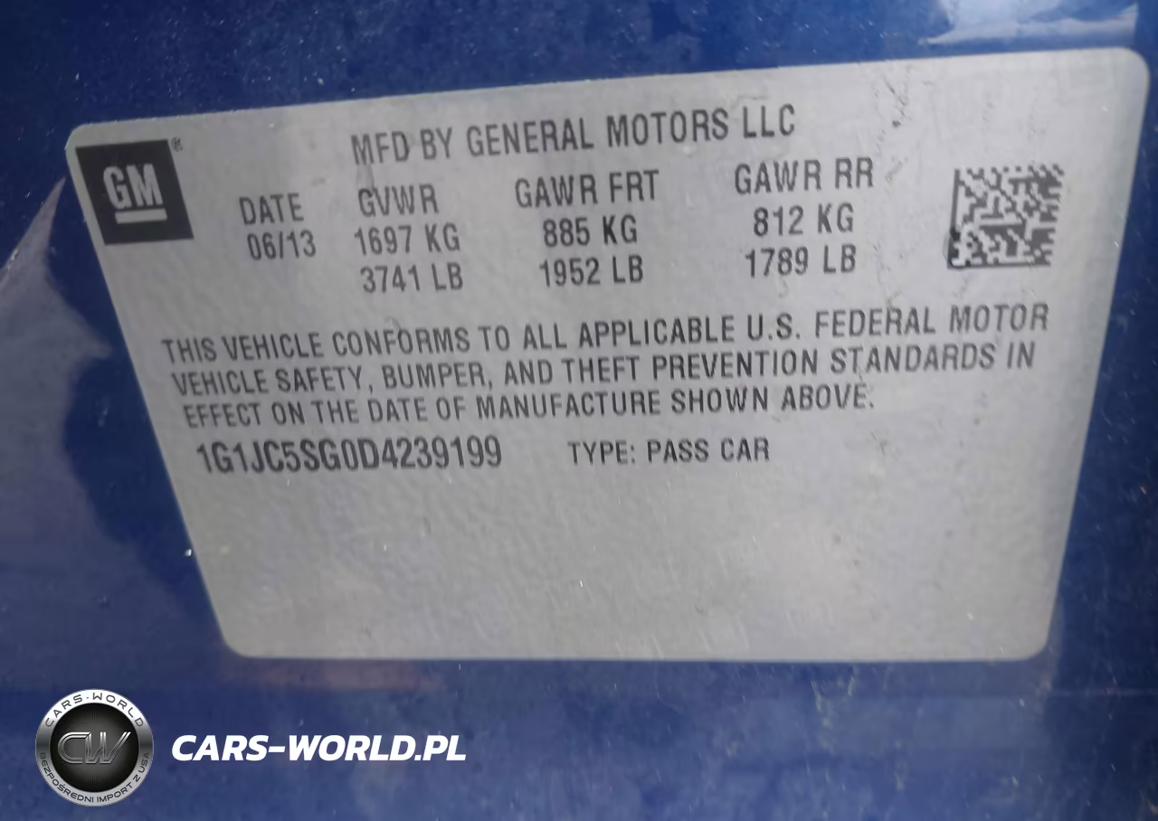 2013 Chevrolet Sonic Lt Auto VIN:1G1JC5SG0D4239199 - 9
