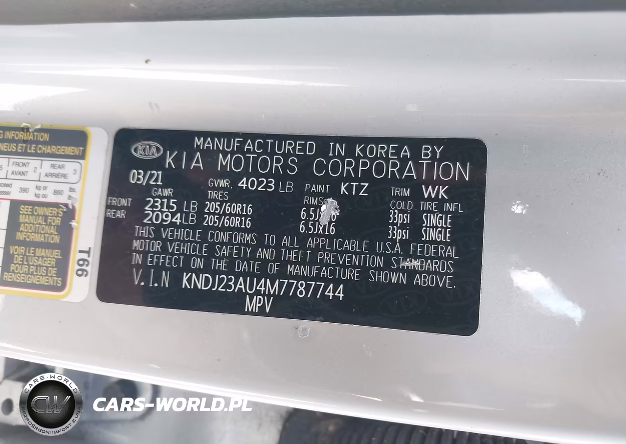 2021 Kia Soul S VIN:KNDJ23AU4M7787744 - 9