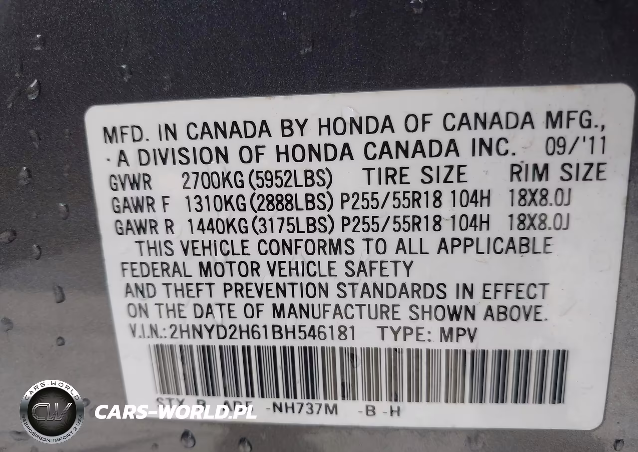 2011 Acura Mdx Technology Package VIN:2HNYD2H61BH546181 - 9
