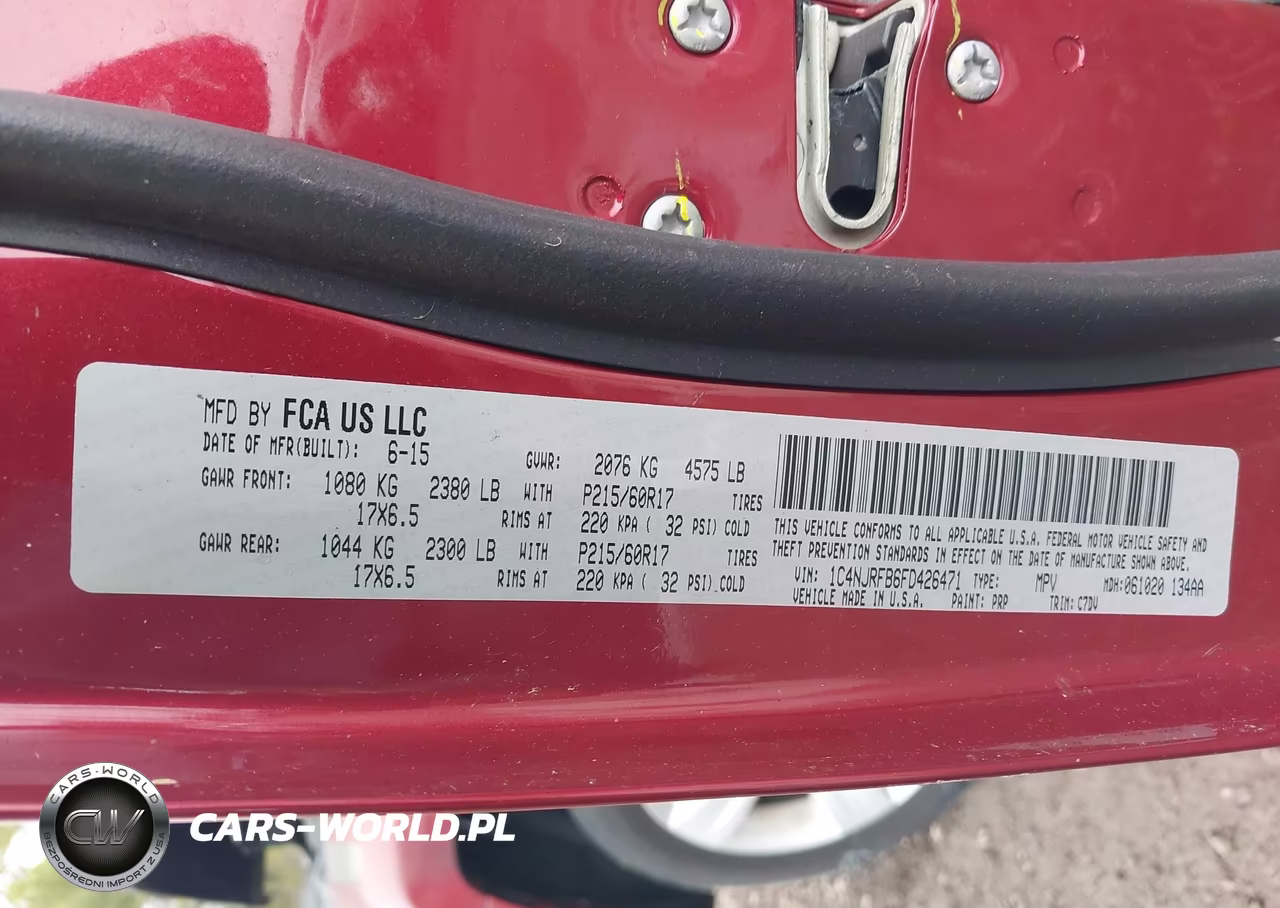 2015 Jeep Patriot Latitude VIN:1C4NJRFB6FD426471 - 9