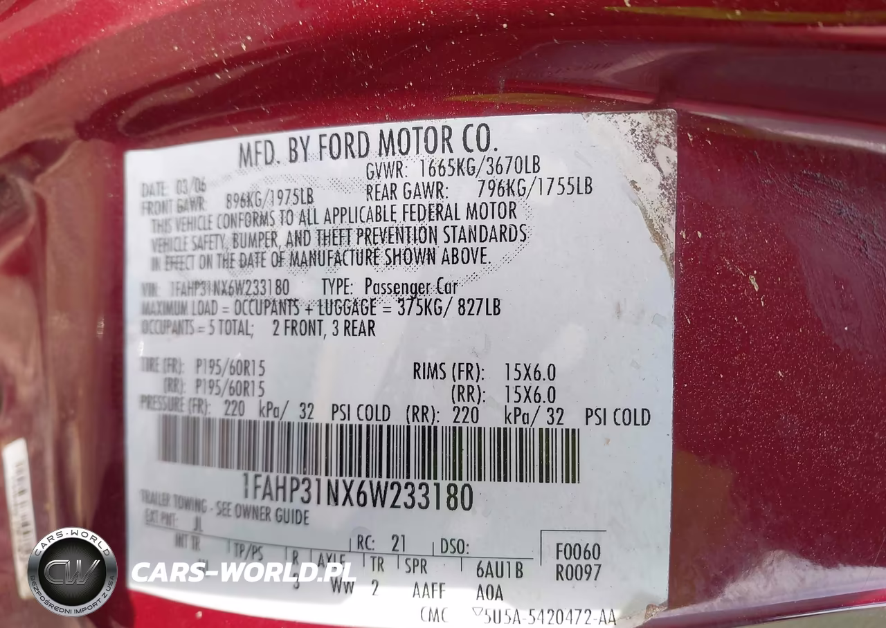 2006 Ford Focus Zx3 VIN:1FAHP31NX6W233180 - 9