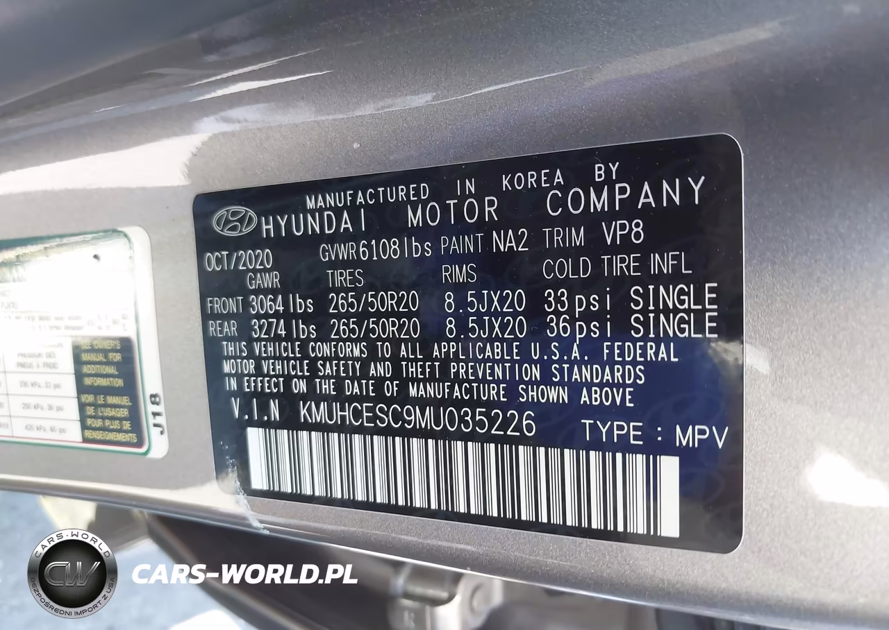 2021 Genesis Gv80 3.5T Awd VIN:KMUHCESC9MU035226 - 9