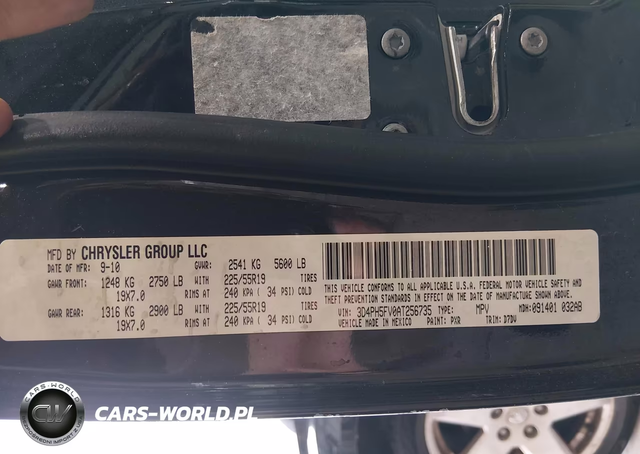 2010 Dodge Journey Sxt VIN:3D4PH5FV0AT256735 - 9