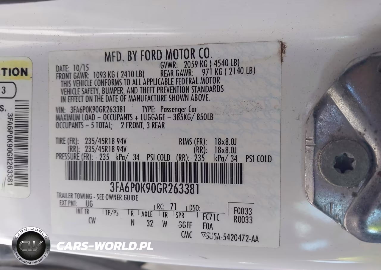 2016 Ford Fusion Titanium VIN:3FA6P0K90GR263381 - 9