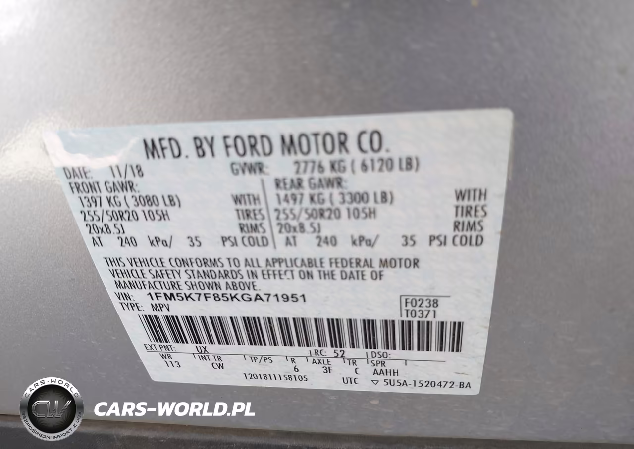 2019 Ford Explorer Limited VIN:1FM5K7F85KGA71951 - 9