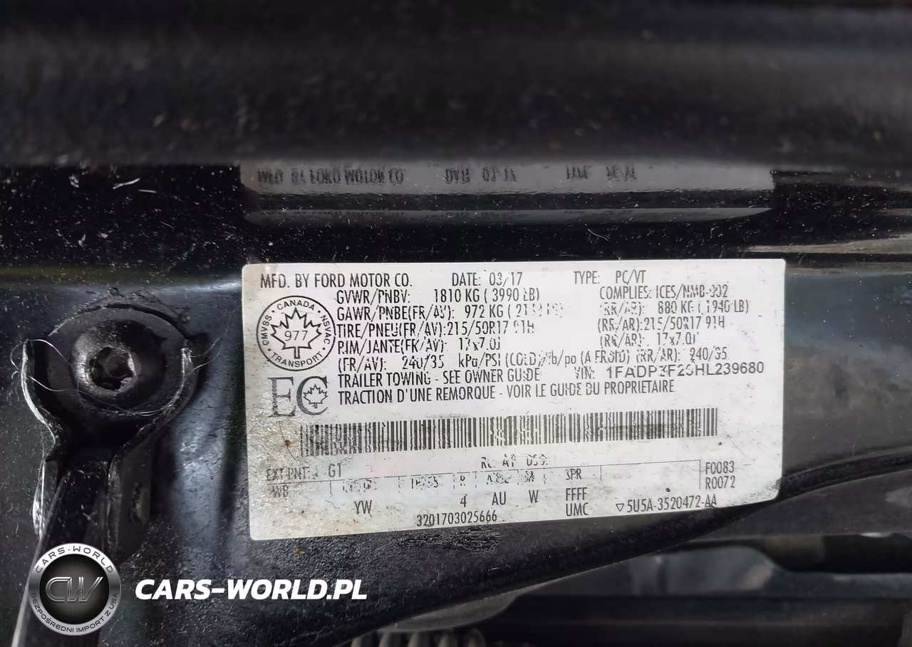 2017 Ford Focus Se VIN:1FADP3F23HL239680 - 9