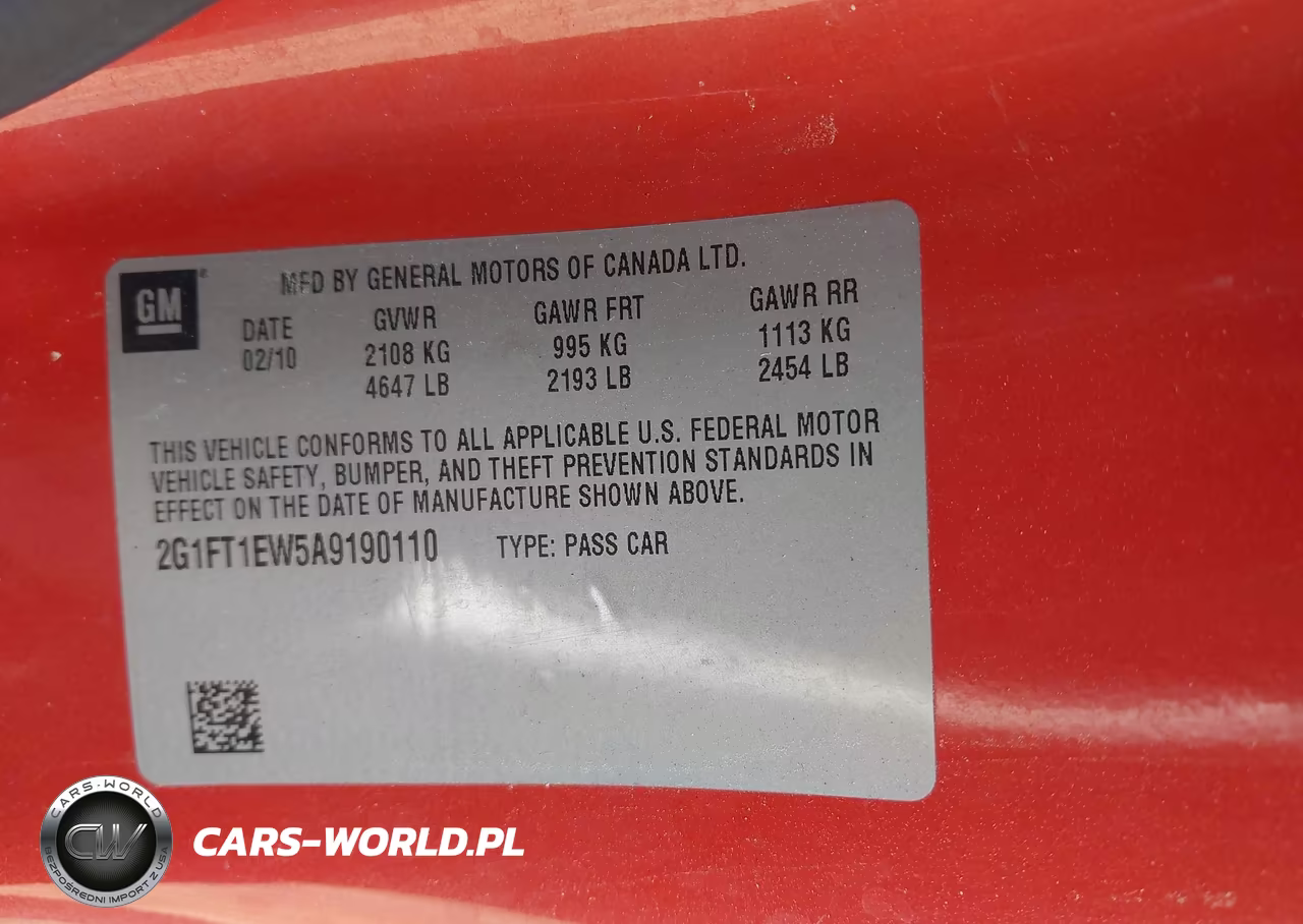 2010 Chevrolet Camaro 2Ss VIN:2G1FT1EW5A9190110 - 9