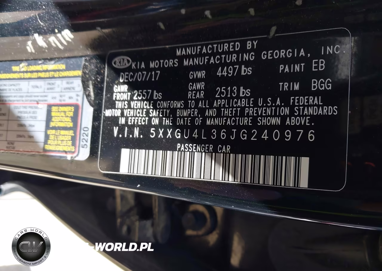 2018 Kia Optima Ex VIN:5XXGU4L36JG240976 - 9