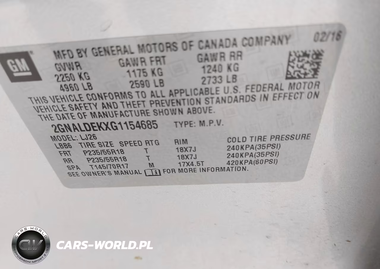 2016 Chevrolet Equinox Ltz VIN:2GNALDEKXG1154685 - 9
