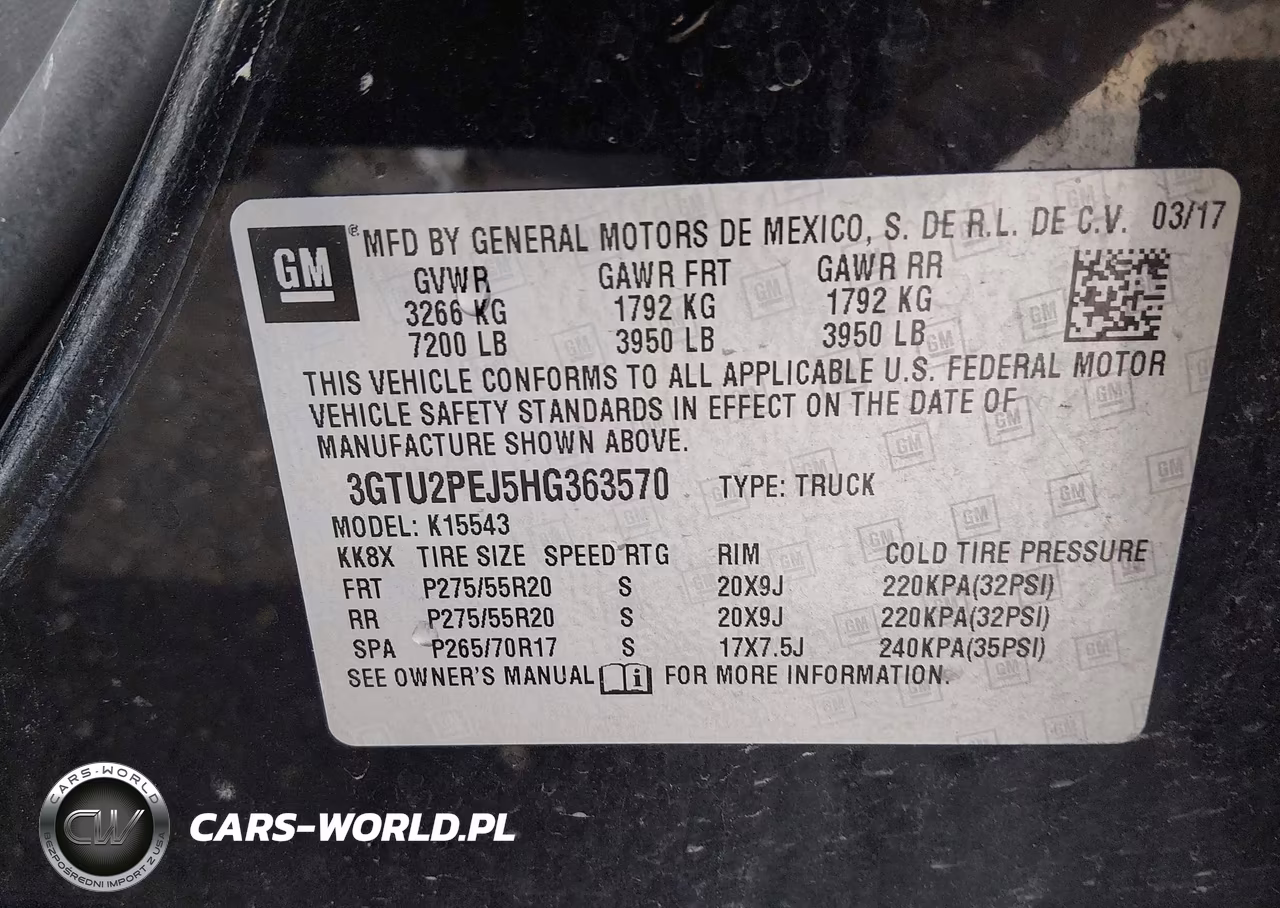 2017 GMC Sierra 1500 Denali VIN:3GTU2PEJ5HG363570 - 9