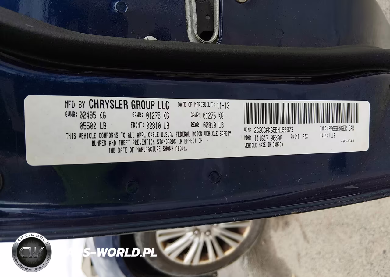 2014 Chrysler 300C Awd VIN:2C3CCAKG5EH190373 - 9