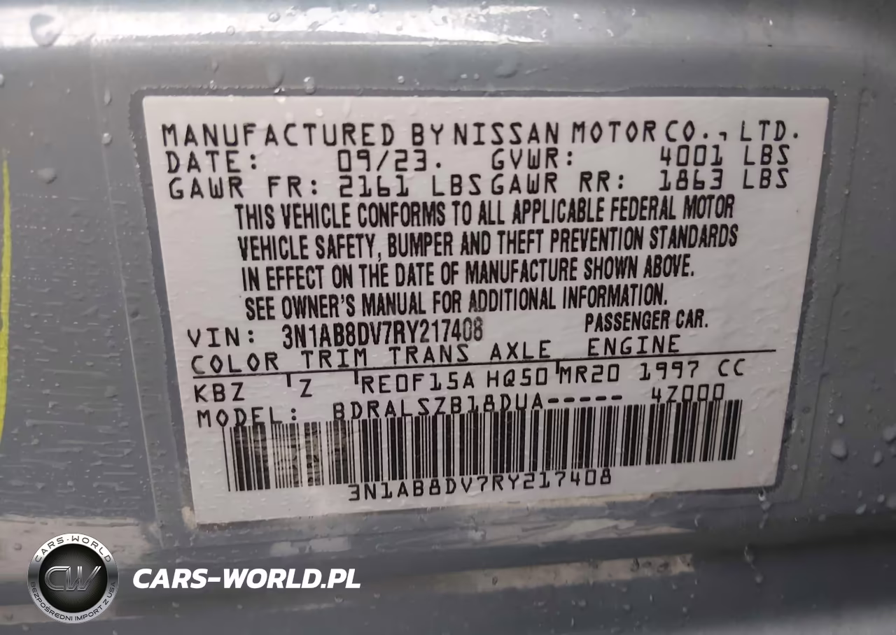 2024 Nissan Sentra Sr Xtronic Cvt VIN:3N1AB8DV7RY217408 - 9