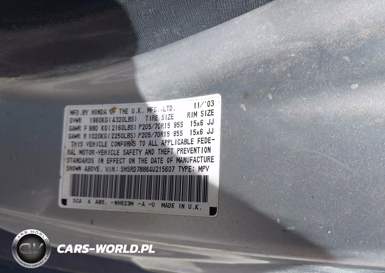 2004 Honda Cr-V Ex VIN:SHSRD78864U215607 - 9