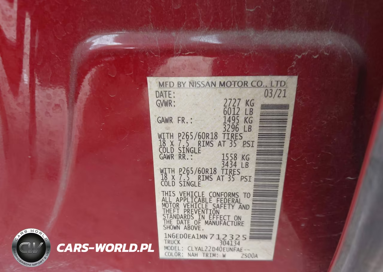 2021 Nissan Frontier Sv 4X2 VIN:1N6ED0EA1MN712325 - 9