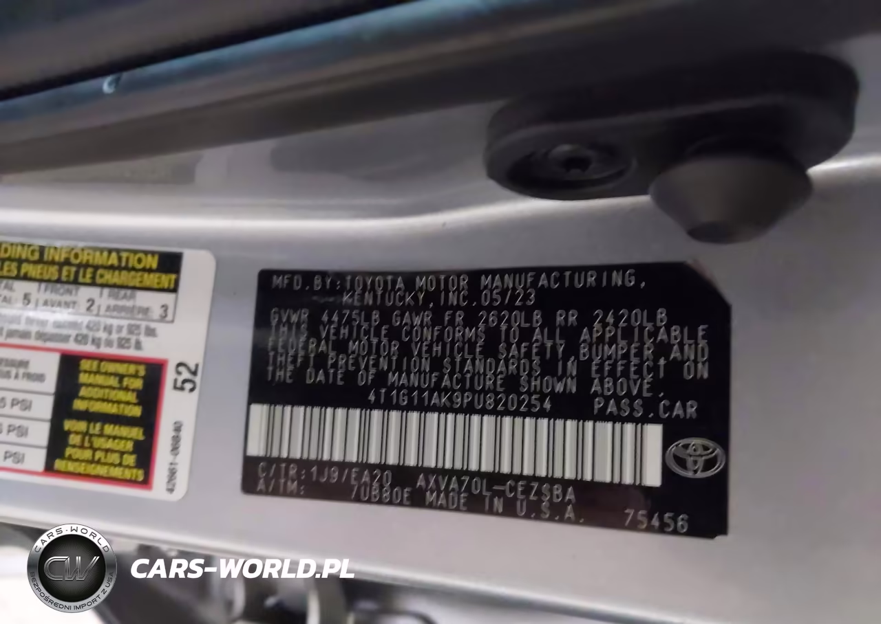 2023 Toyota Camry Se VIN:4T1G11AK9PU820254 - 9