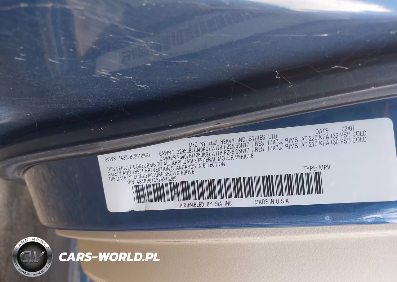 2007 Subaru Legacy 2.5I-2.5I Basic VIN:4S4BP61C576343289 - 9