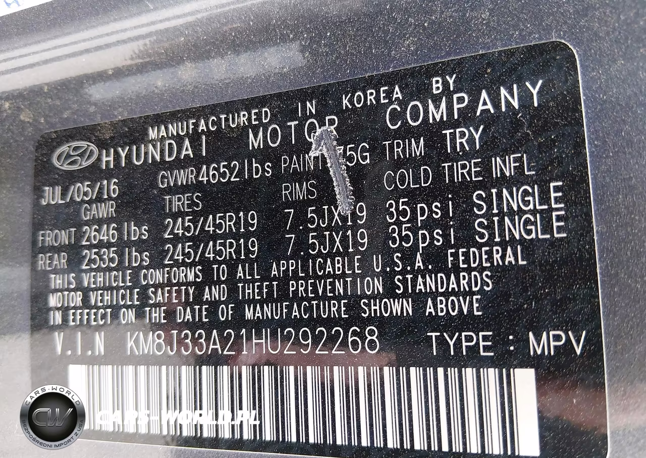2017 Hyundai Tucson Limited VIN:KM8J33A21HU292268 - 9