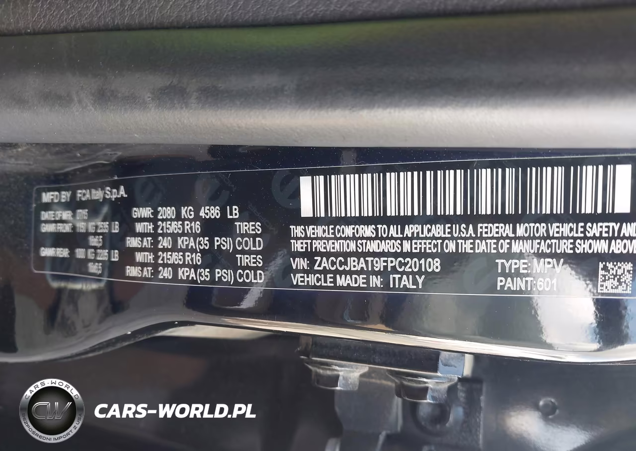 2015 Jeep Renegade Sport VIN:ZACCJBAT9FPC20108 - 9