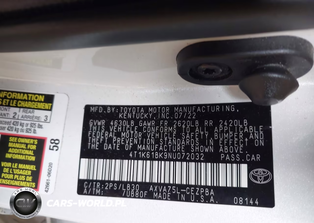 2022 Toyota Camry Xse Awd VIN:4T1K61BK9NU072032 - 9