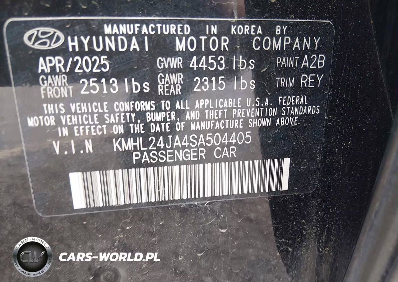 2025 Hyundai Sonata Se VIN:KMHL24JA4SA504405 - 9