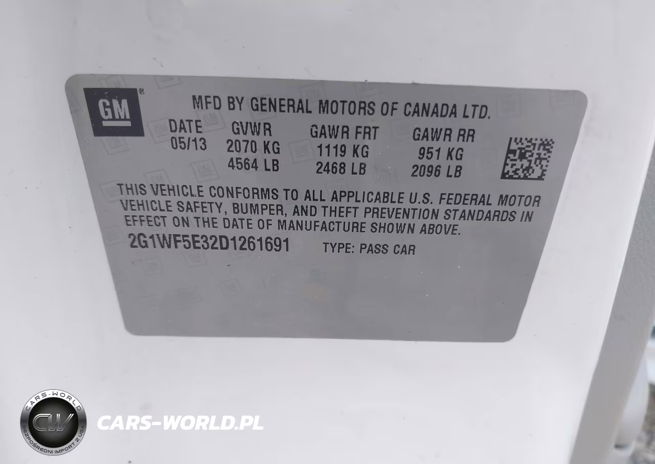 2013 Chevrolet Impala Ls VIN:2G1WF5E32D1261691 - 9