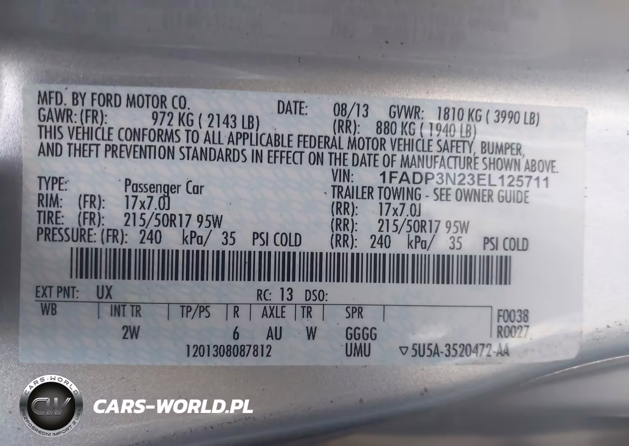 2014 Ford Focus Titanium VIN:1FADP3N23EL125711 - 9
