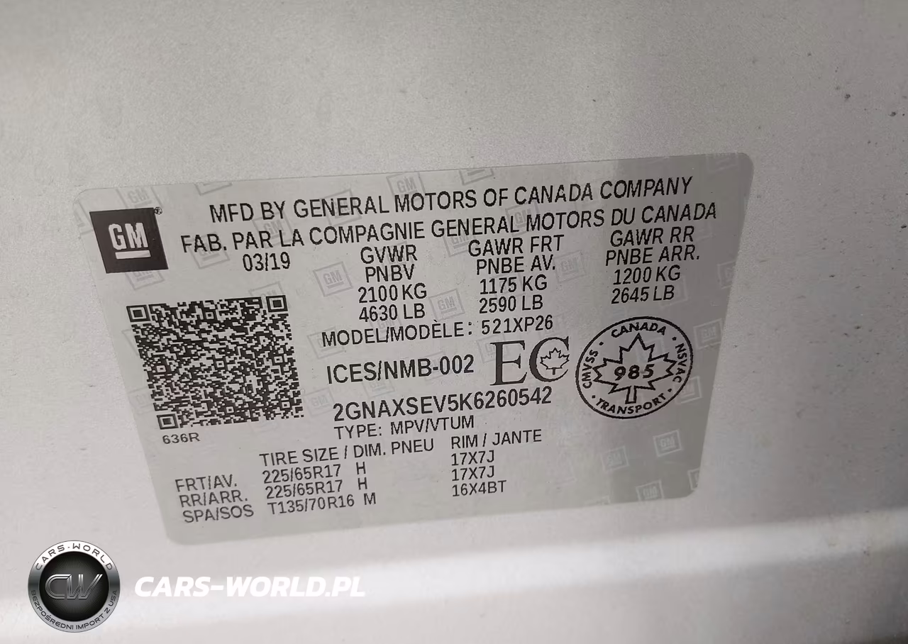 2019 Chevrolet Equinox Ls VIN:2GNAXSEV5K6260542 - 9