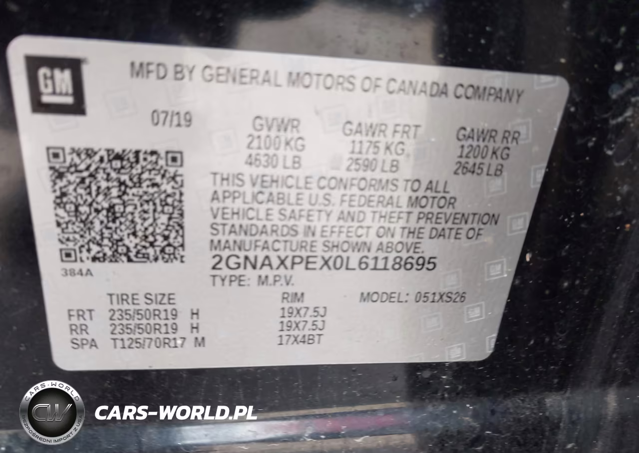 2020 Chevrolet Equinox Fwd Premier 2.0L Turbo VIN:2GNAXPEX0L6118695 - 9