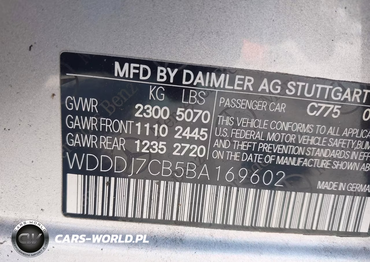 2011 Mercedes-Benz Cls 550 VIN:WDDDJ7CB5BA169602 - 9